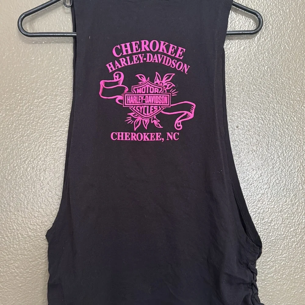 EUC Harley Davidson, tank top with tied sides - Picture 3 of 5